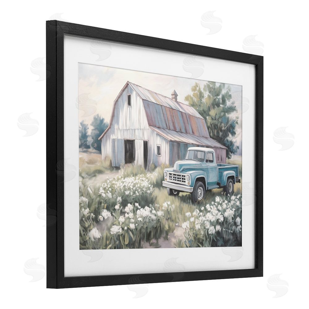 Kim Allen Pastoral Farm Dreams Black Framed Print Under Glass Wall Art