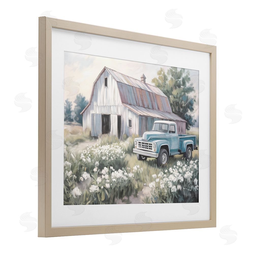 Kim Allen Pastoral Farm Dreams Brown Framed Print Under Glass Wall Art