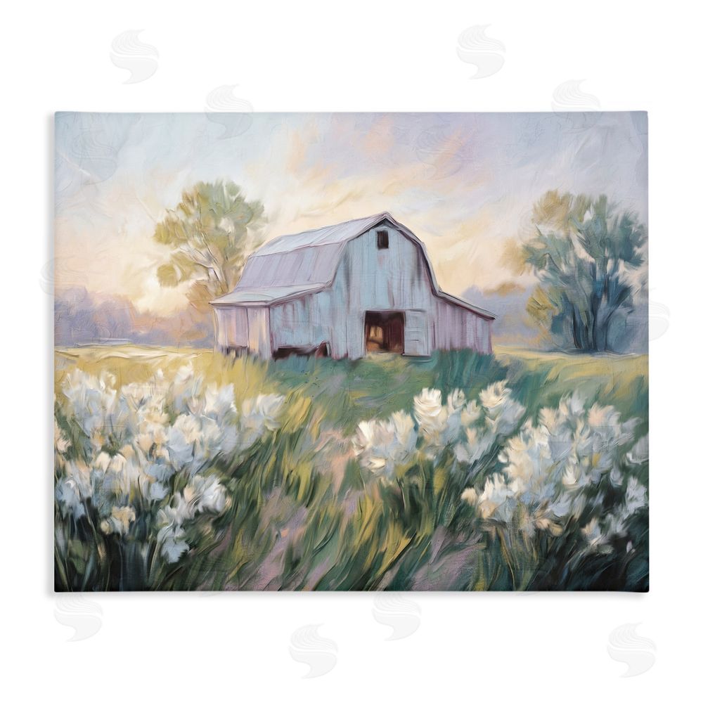 Kim Allen Secluded Barn Landscape Stretched Canvas Wall Art Print