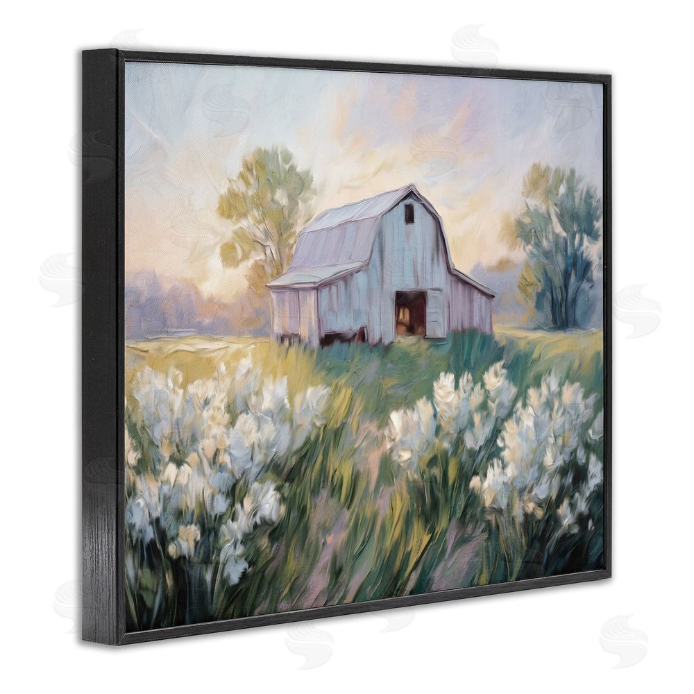 Kim Allen Secluded Barn Landscape Black Framed Giclee Wall Art Print