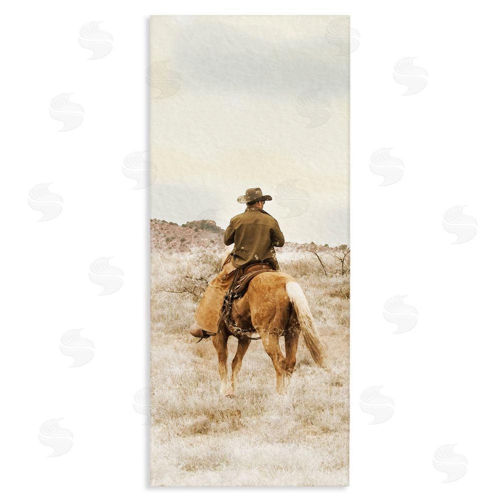 Marcus Prime Wild Wrangling Cowboy Stretched Canvas Wall Art Print