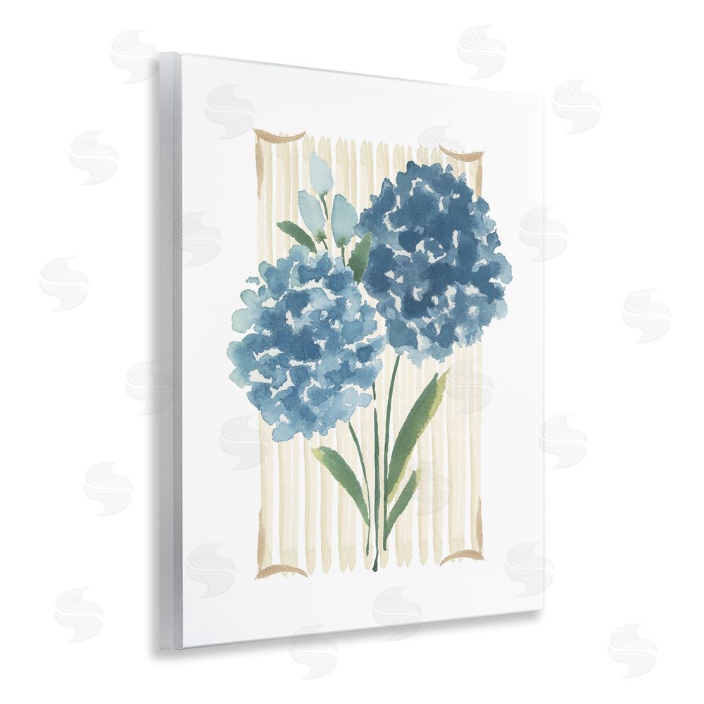 Blue Chair Blessing Blue Hydrangea Garden Bloom Wooden Wall Plaque Art Print