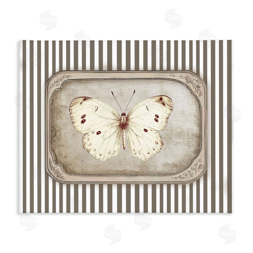 Ramona Murdock Antique Treasures Butterfly Stretched Canvas Wall Art Print