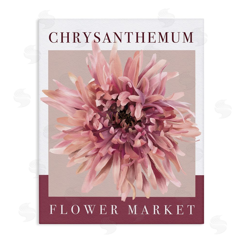 Jennifer Stith Chrysanthemum Flower Market Stretched Canvas Wall Art Print