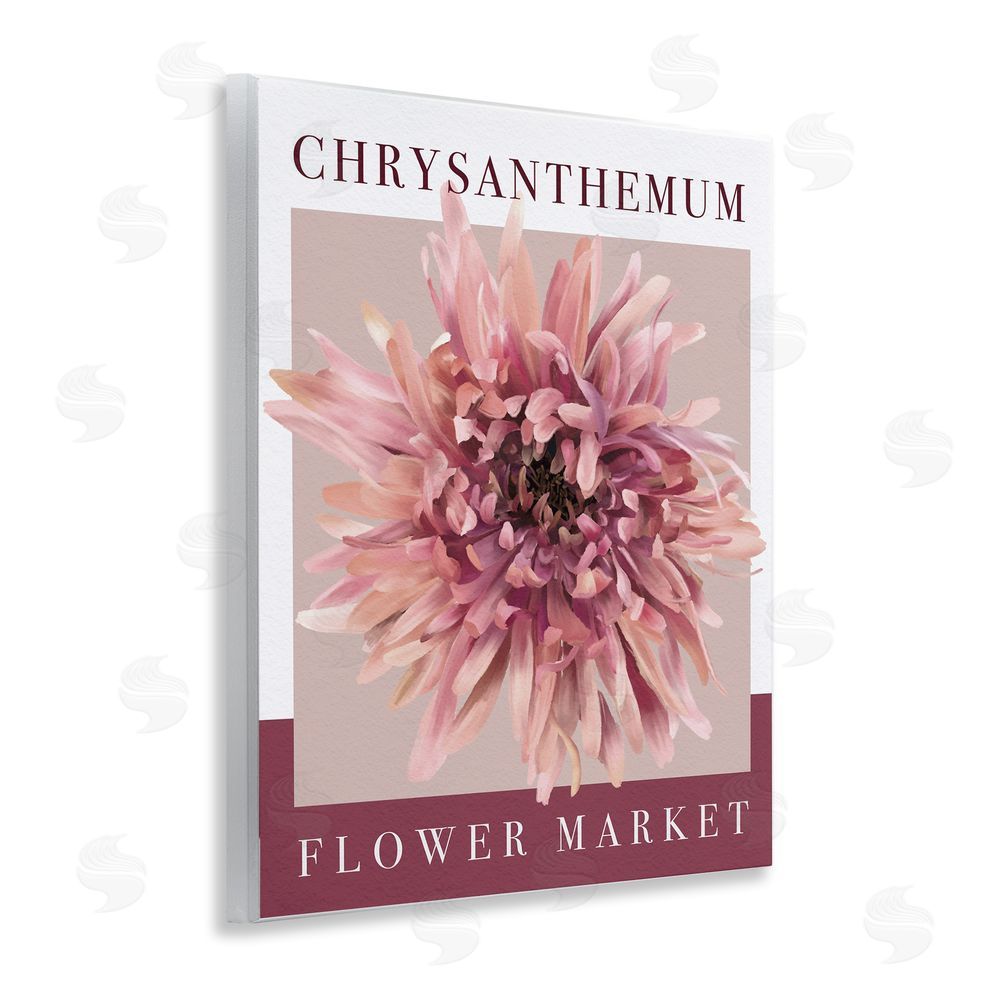 Jennifer Stith Chrysanthemum Flower Market Wooden Wall Plaque Art Print