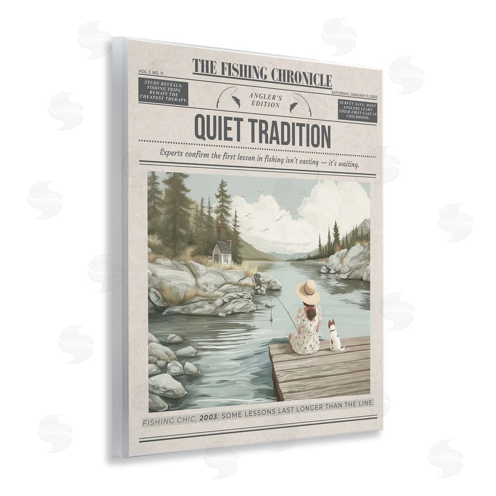 A Barefoot Stylist Fishing Chronicle Magazine Wall Plaque Art Print