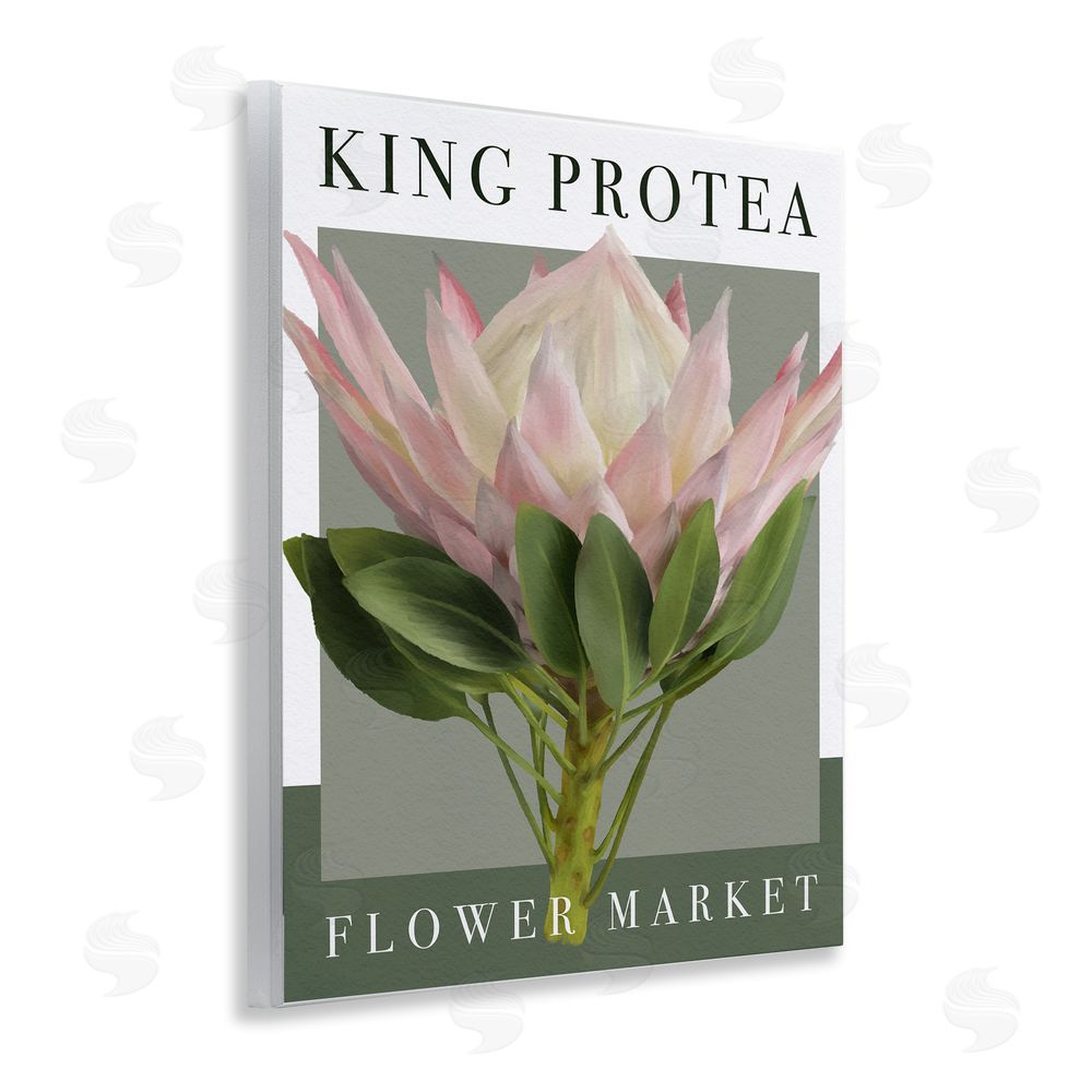Jennifer Stith King Protea Flower Market Wooden Wall Plaque Art Print