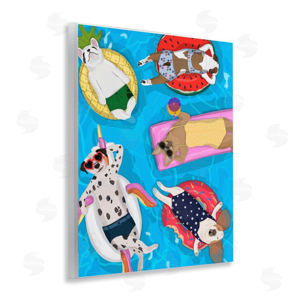 Hanna Melin Summer Sunbathing Dogs Wall Plaque Art Print