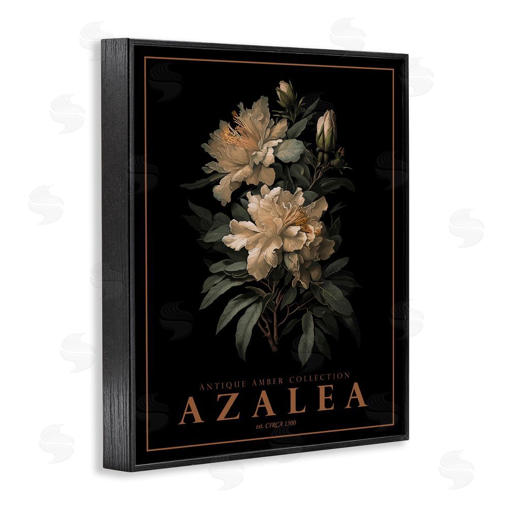 Christopher Giampietro Antique Azalea Bushel Black Framed Giclee Wall Art Print