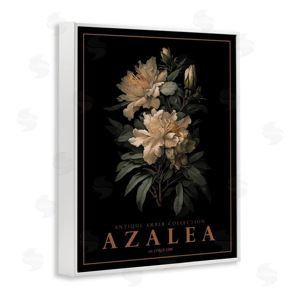 Christopher Giampietro Antique Azalea Bushel White Framed Giclee Wall Art Print