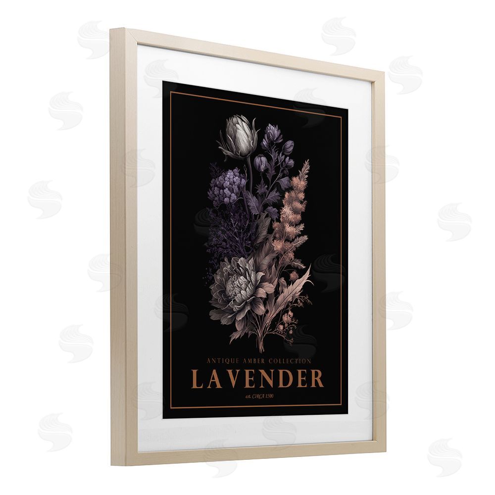 Christopher Giampietro Antique Lavender Bushel Birch Framed Print Under Glass Wall Art