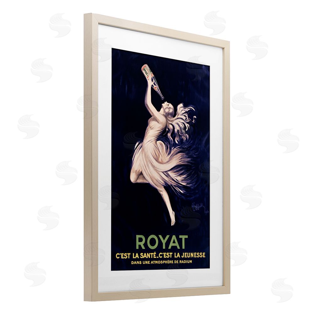 Leonetto Cappiello Royat 1923 Advertisement Birch Framed Print Under Glass Wall Art