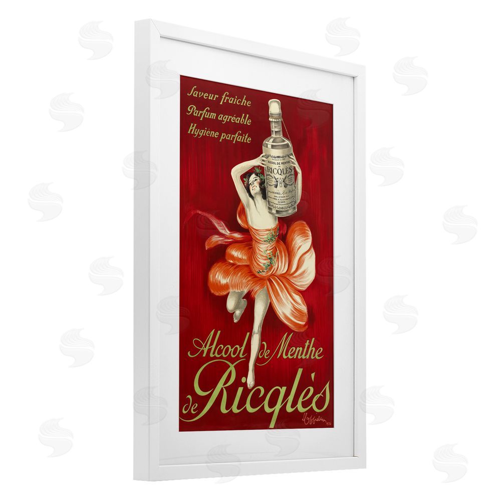 Leonetto Cappiello Vintage Herbal Remedy Advertisement White Framed Print Under Glass Wall Art