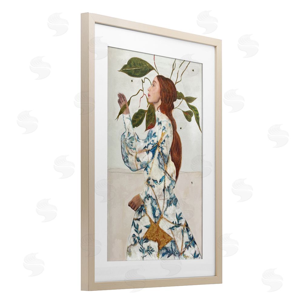 Karenina Fabrizzi Le Voyage Fantastique Portrait Birch Framed Print Under Glass Wall Art