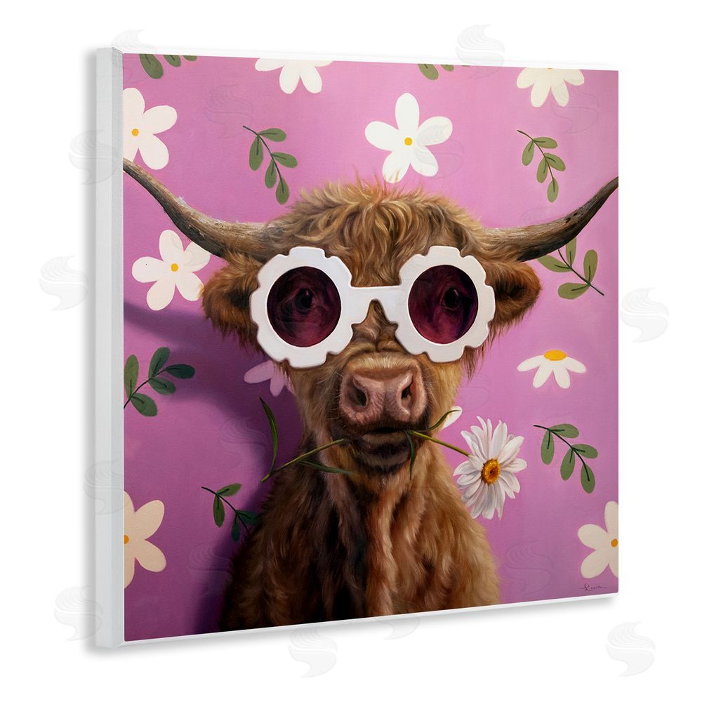Lucia Heffernan Fresh As A Daisy Cattle Wooden Wall Plaque Art Print