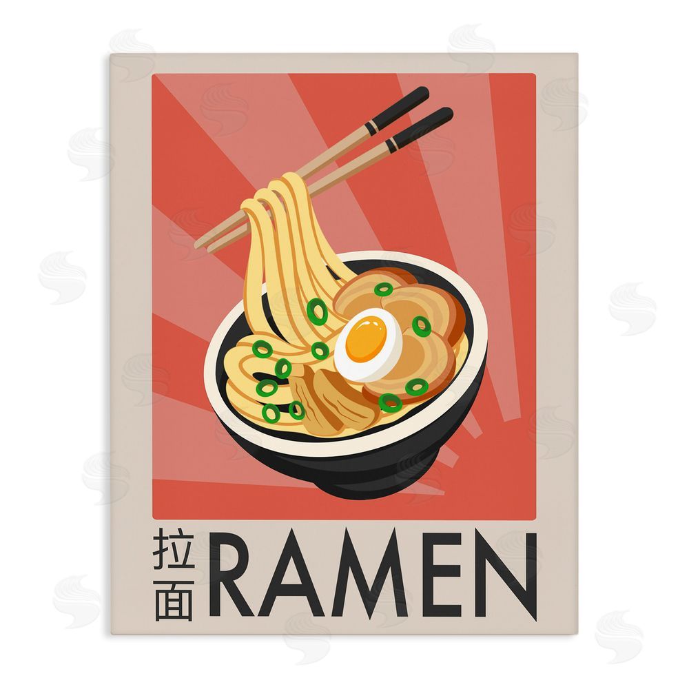 Marcus Prime Iconic Ramen Poster Stretched Canvas Wall Art