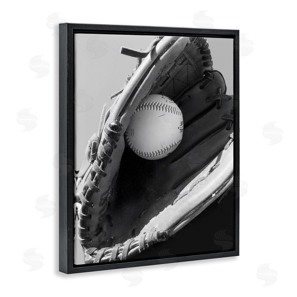 Marcus Prime Nice Catch Baseball Black Floating Frame Canvas Wall Art Print