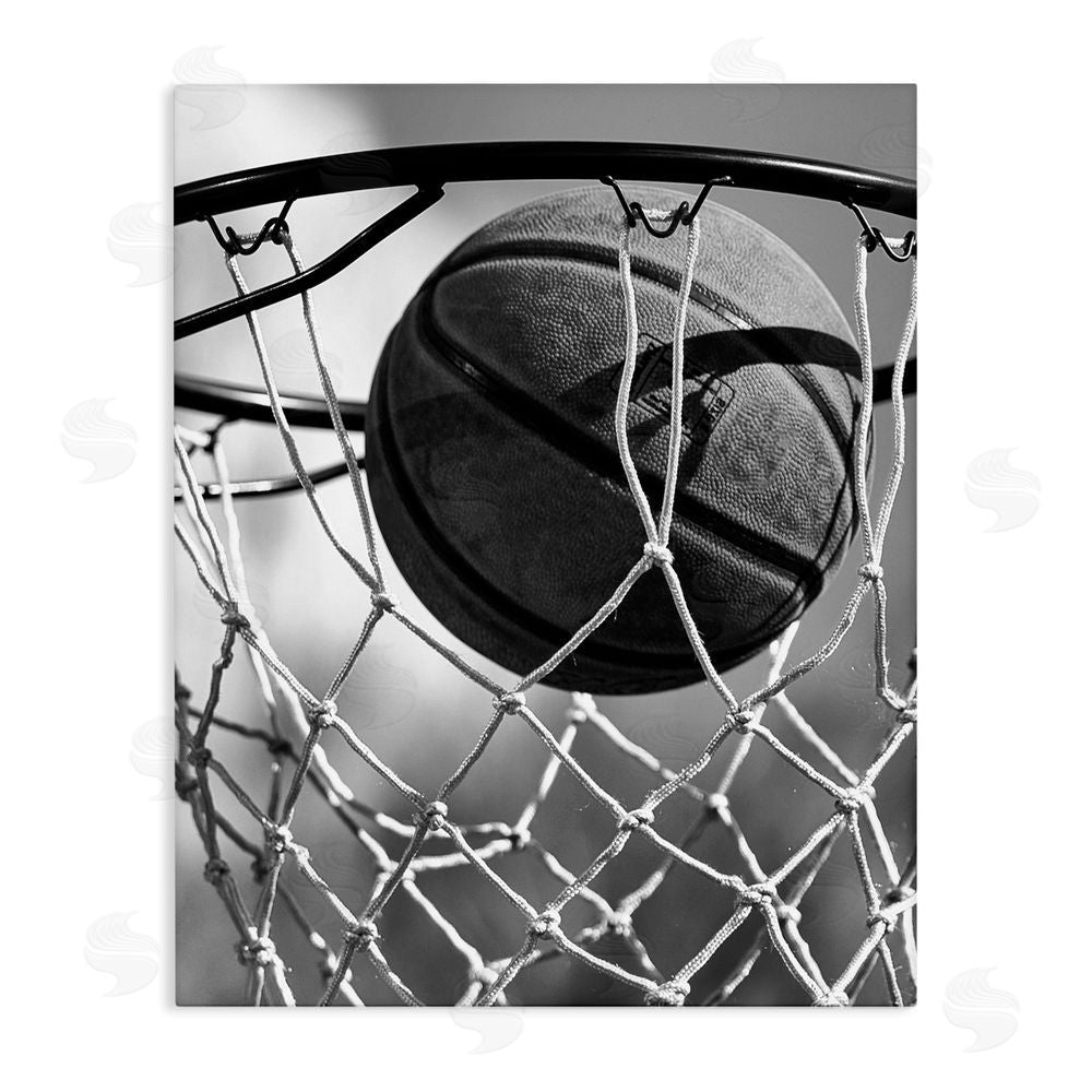 Marcus Prime Winning Basket Shot Stretched Canvas Wall Art Print
