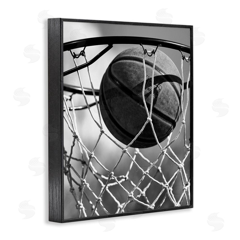 Marcus Prime Winning Basket Shot Black Framed Giclee Wall Art Print