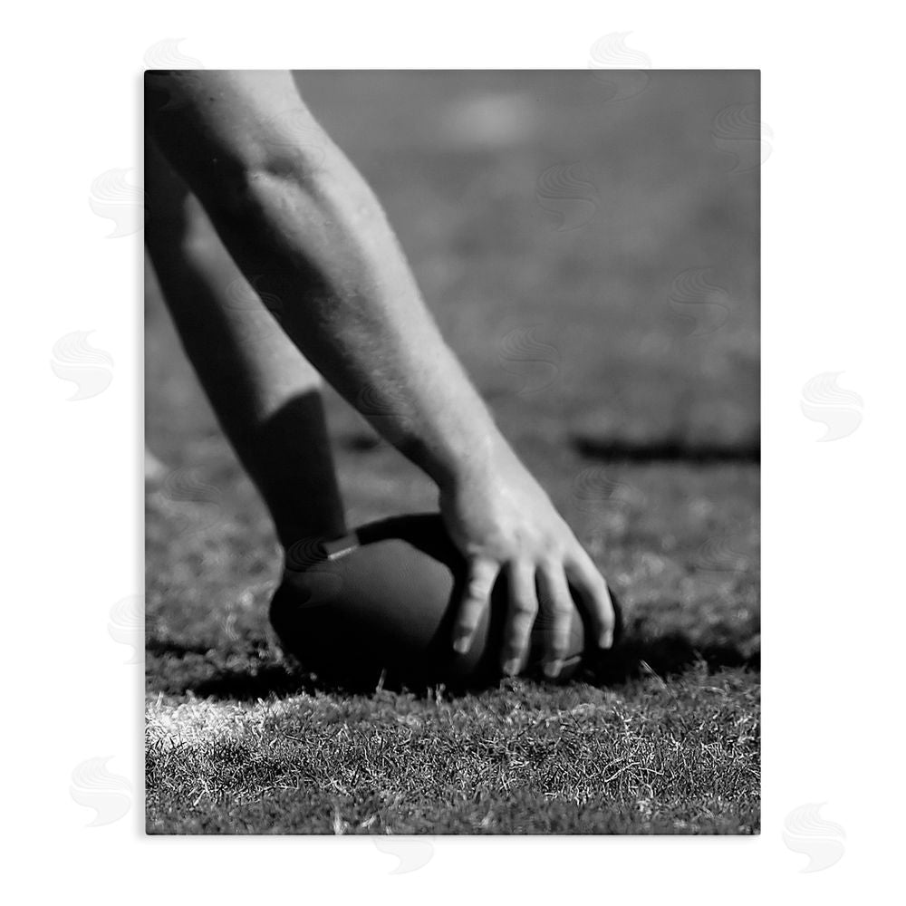 Marcus Prime Football Hike in Action Stretched Canvas Wall Art Print