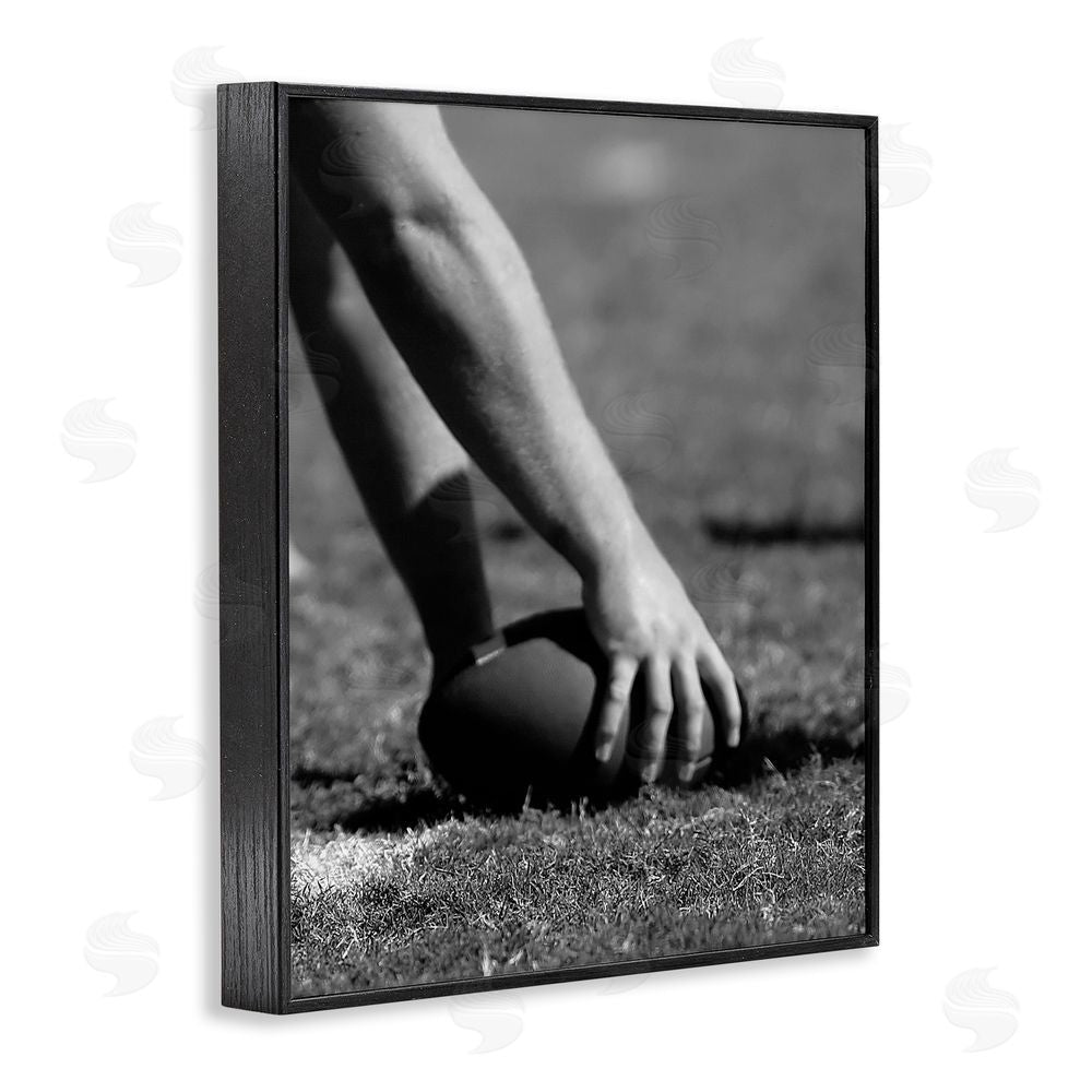 Marcus Prime Football Hike in Action Black Framed Giclee Wall Art Print