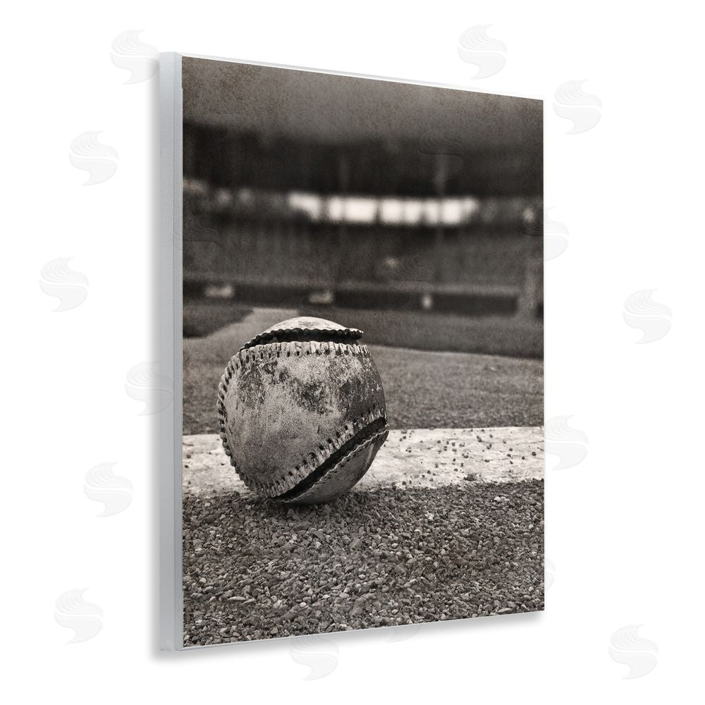 Marcus Prime Vintage Sports Weathered Baseball Wooden Wall Plaque Art Print