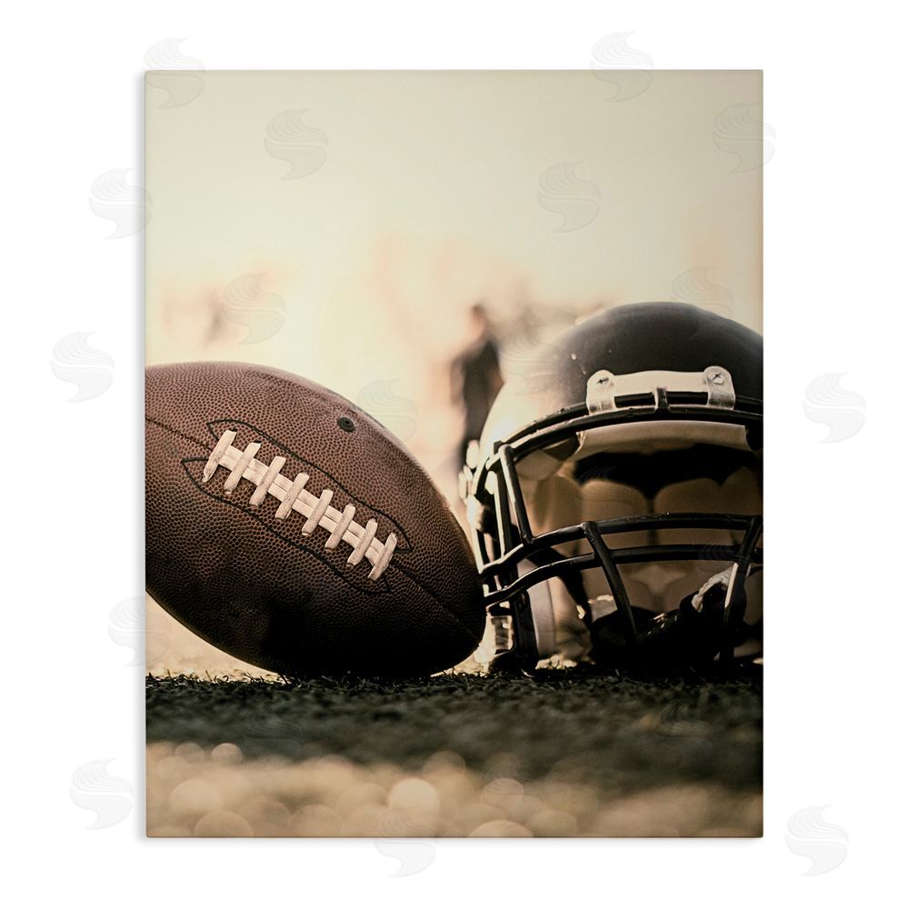 Jesse Keith Football Stand Alone Stretched Canvas Wall Art Print