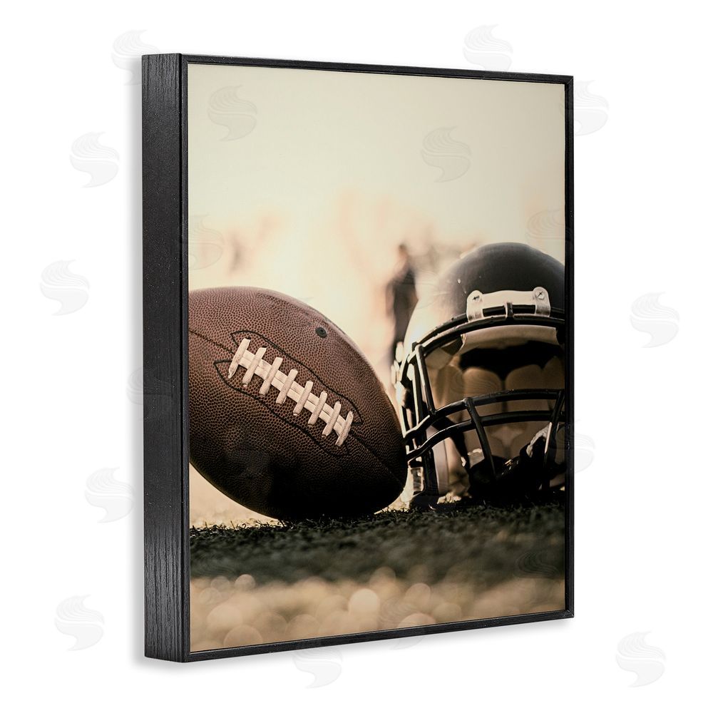 Jesse Keith Football Stand Alone Black Framed Giclee Wall Art Print
