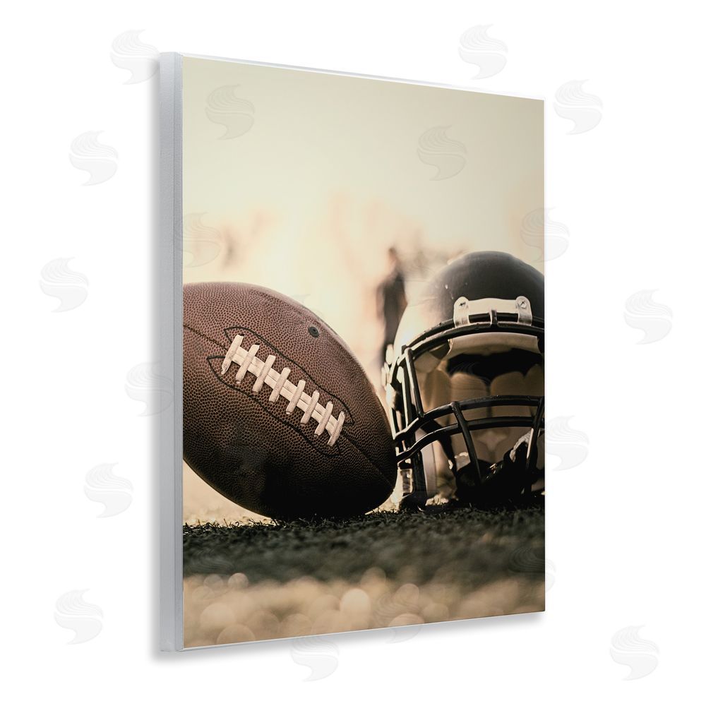 Jesse Keith Football Stand Alone Wooden Wall Plaque Art Print