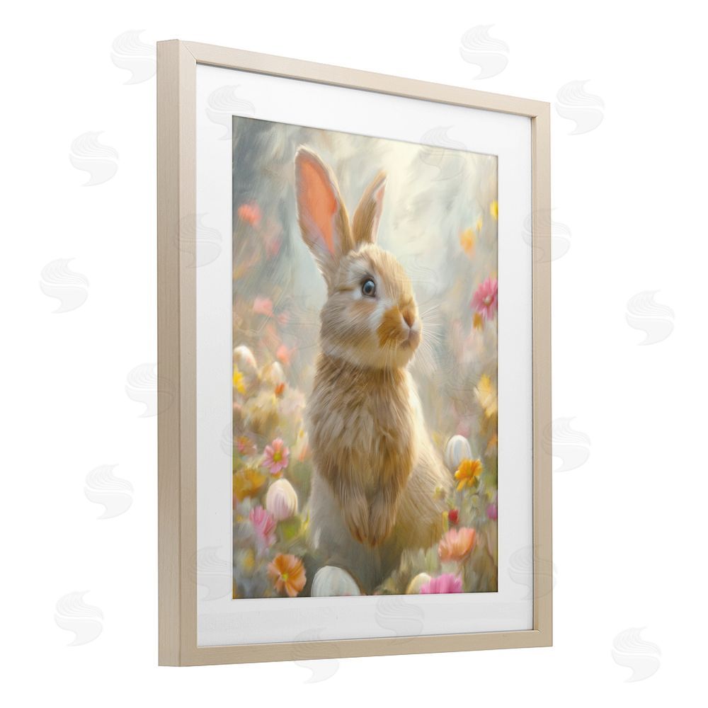 Kim Allen Bunny Dreams Meadow Birch Framed Print Under Glass Wall Art