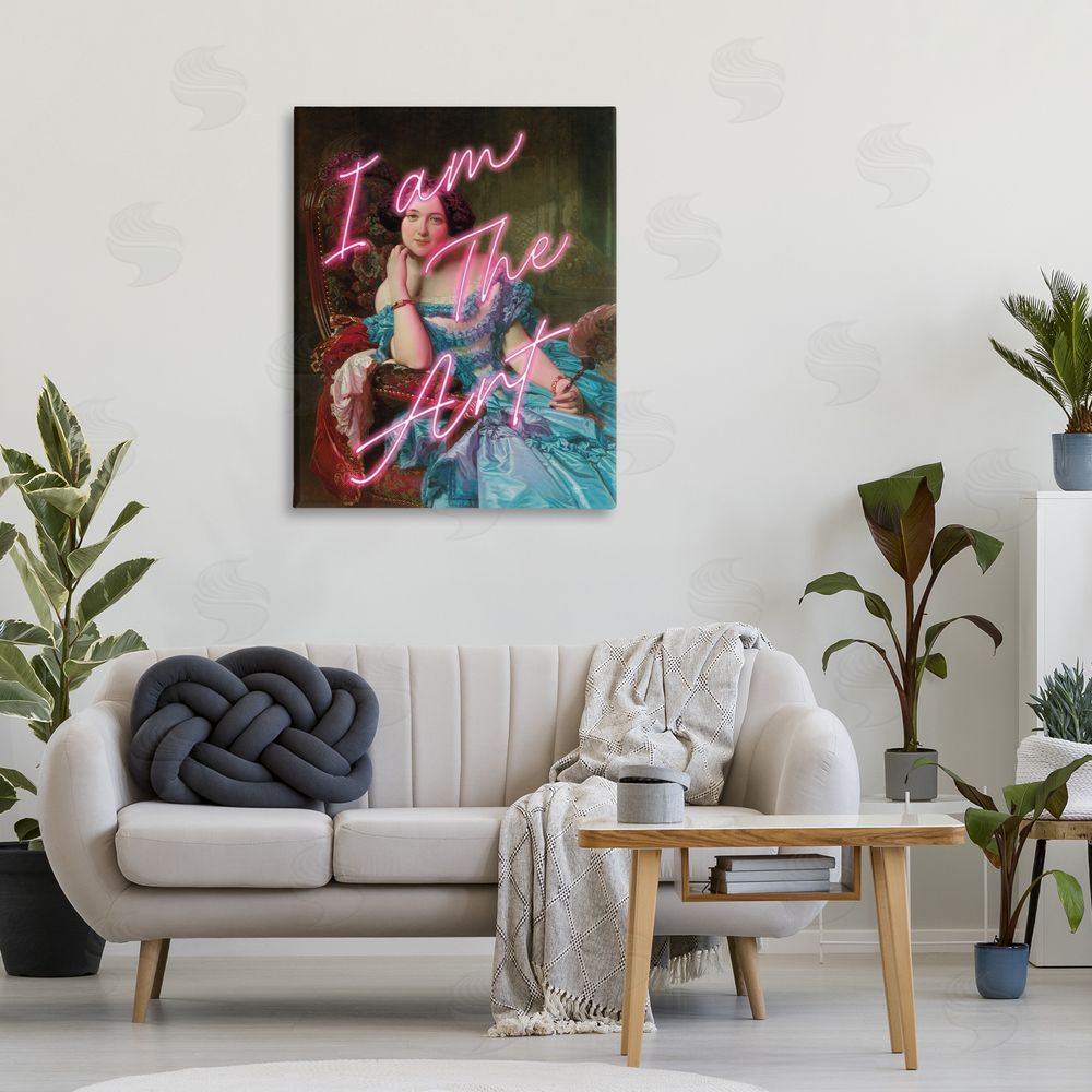 Mary Urban I Am The Art Portrait Stretched Canvas Wall Art in Room