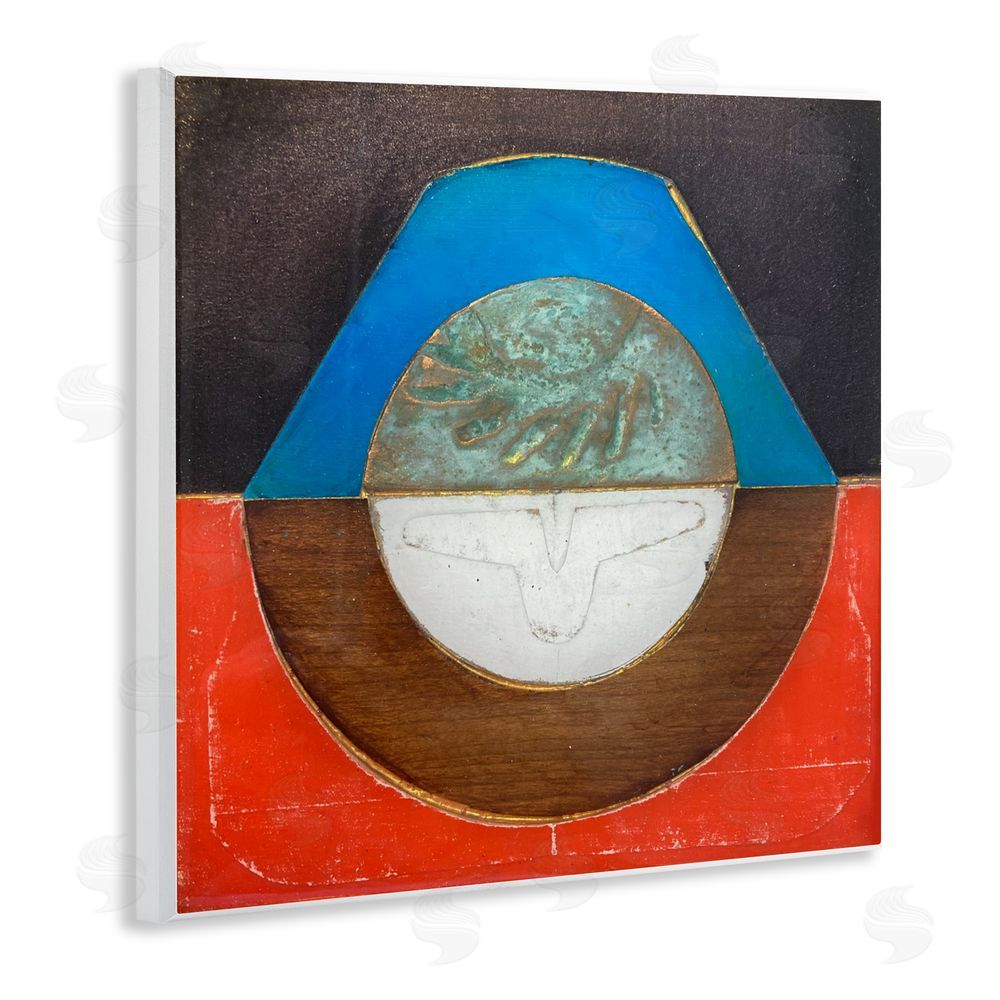 Matthew Finger Round Rustic Symmetry Wall Plaque Art Print
