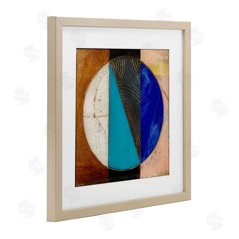 Matthew Finger Structured Circle Abstraction Birch Framed Print Under Glass Wall Art