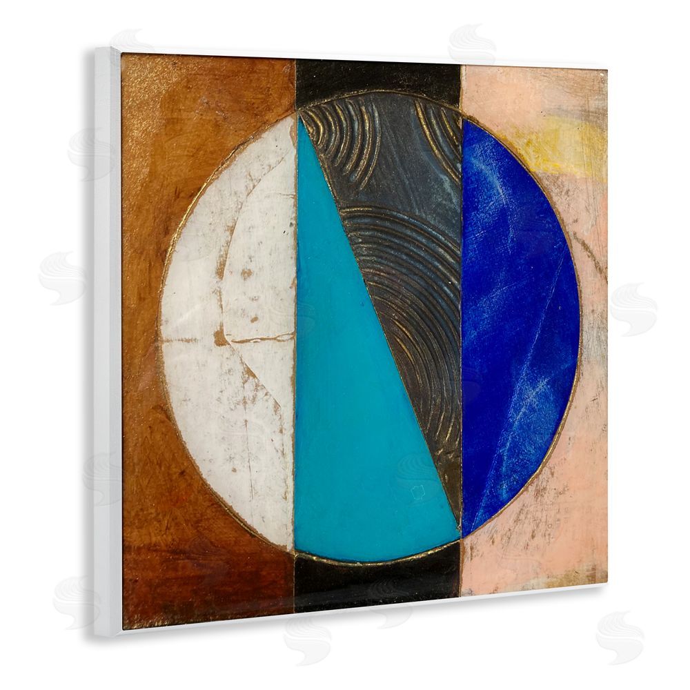 Matthew Finger Structured Circle Abstraction Wall Plaque Art Print