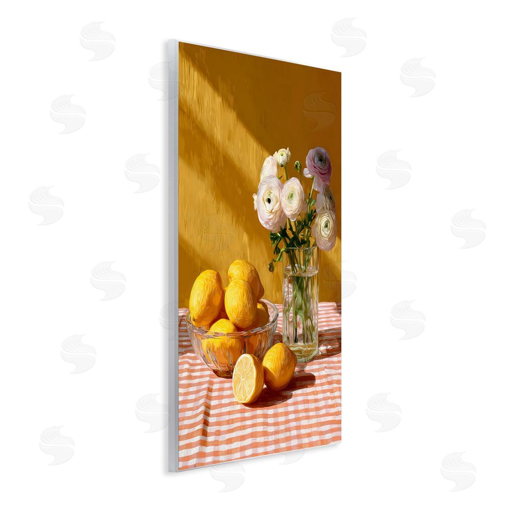 Petal Prints Design Lemony Breakfast Arrangement Wall Plaque Home Decor Art Print