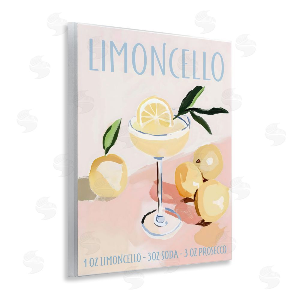 Sisi and Seb Limoncello Summer Cocktail Wall Plaque Home Decor Art Print
