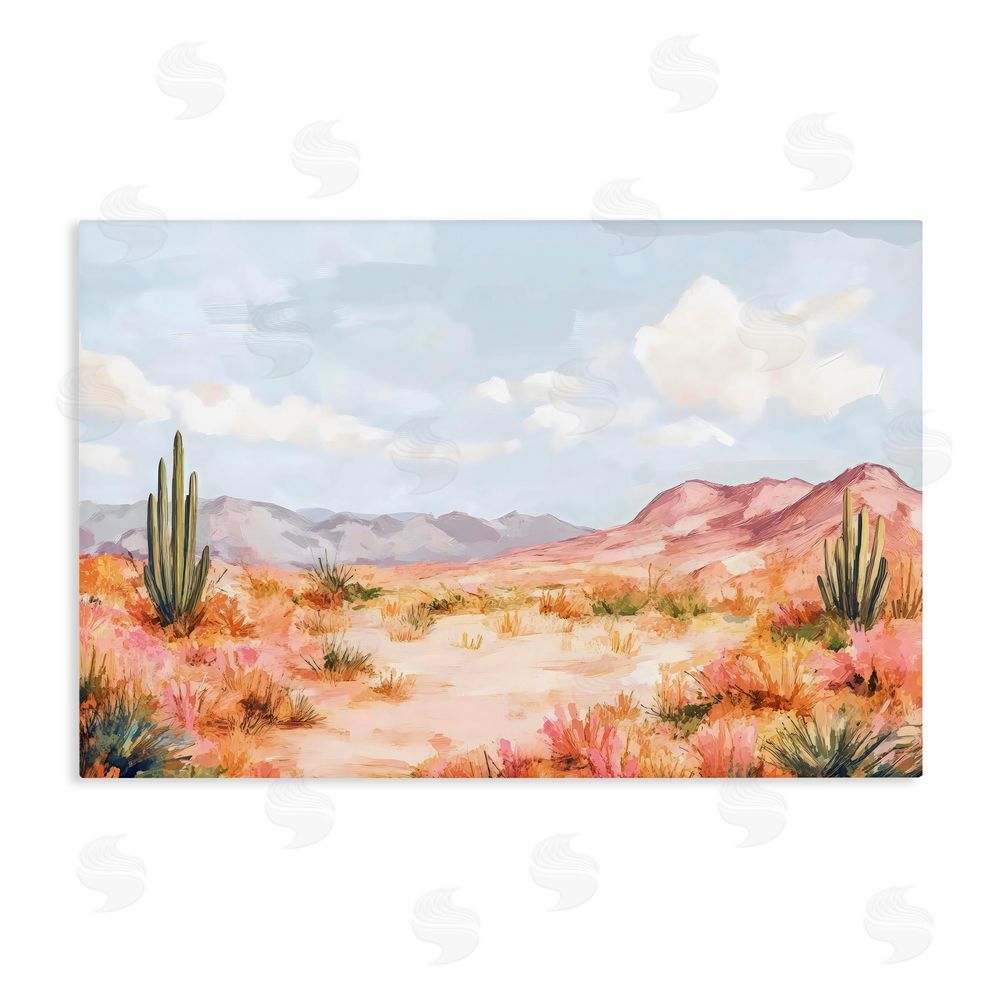 Creative Studio Pastel Desert Dream Sunset Stretched Canvas Wall Art