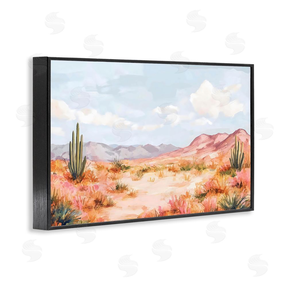 Creative Studio Pastel Desert Dream Sunset Black Framed Giclee Wall Art
