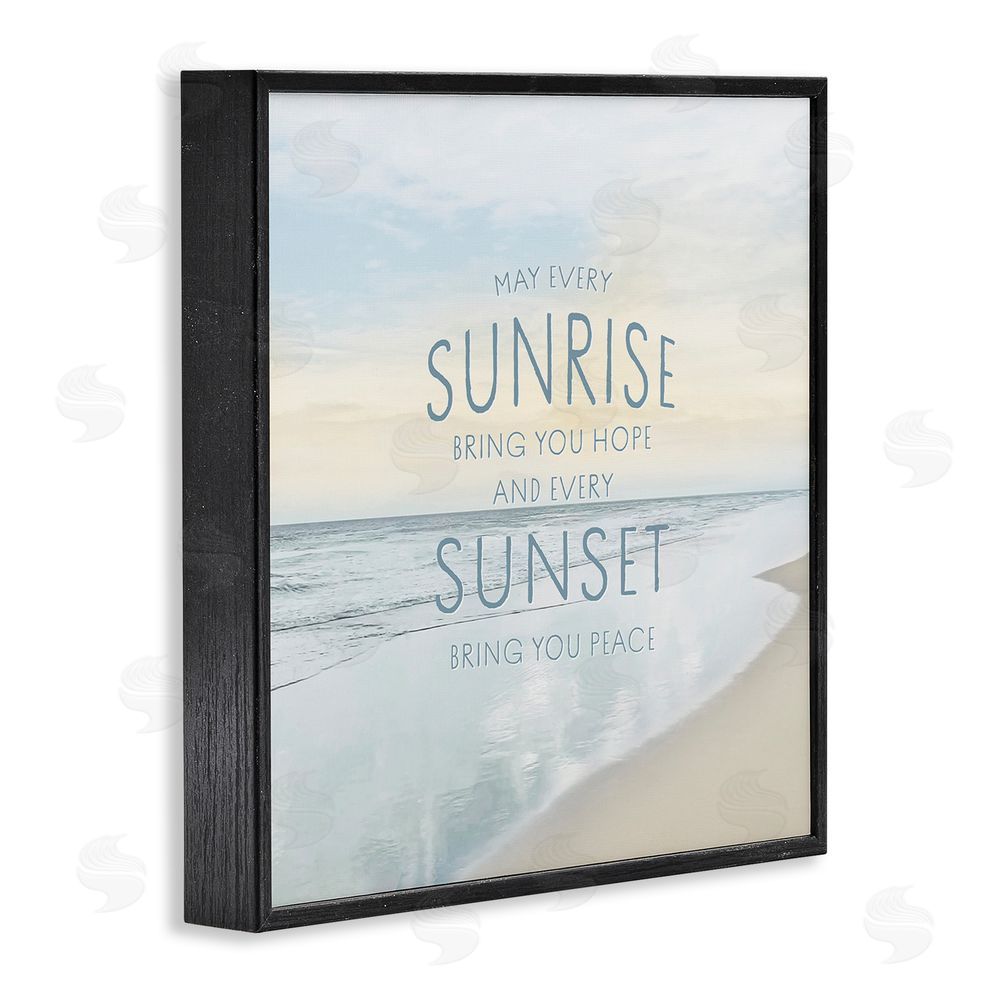 Natalie Carpentieri Sunrise & Sunset Statement Black Framed Giclee Wall Art Print