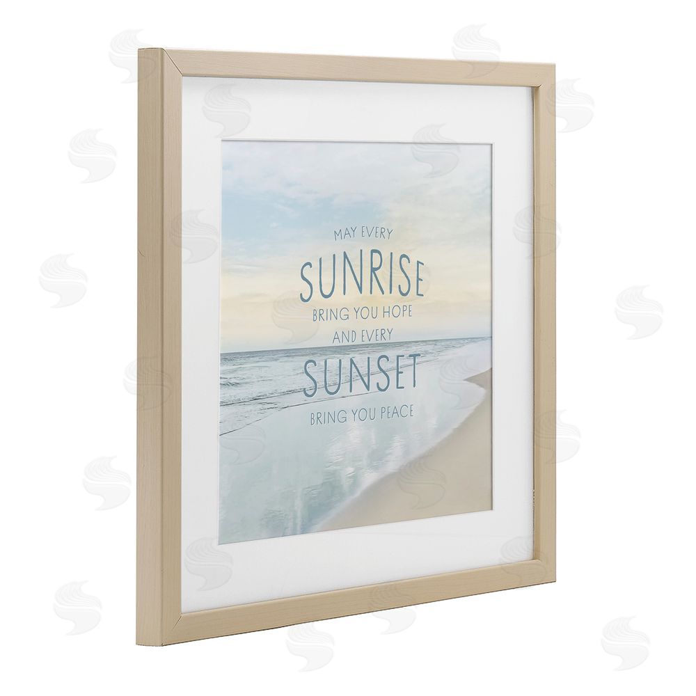 Natalie Carpentieri Sunrise & Sunset Statement Brown Framed Print Under Glass Wall Art
