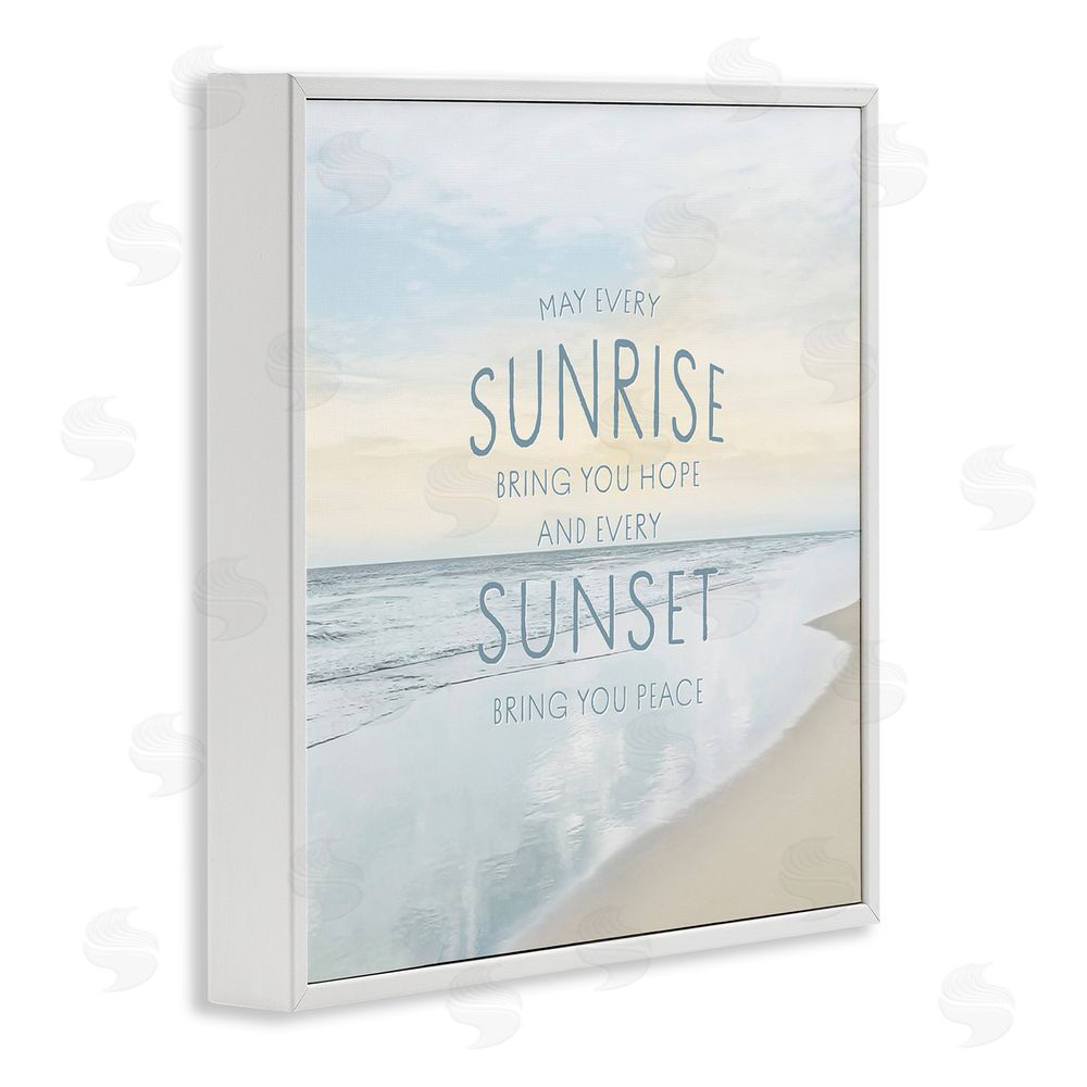 Natalie Carpentieri Sunrise & Sunset Statement White Framed Giclee Wall Art Print