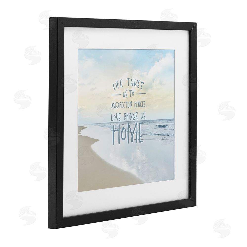 Natalie Carpentieri Love Brings Us Home Inspiration Black Framed Print Under Glass Wall Art