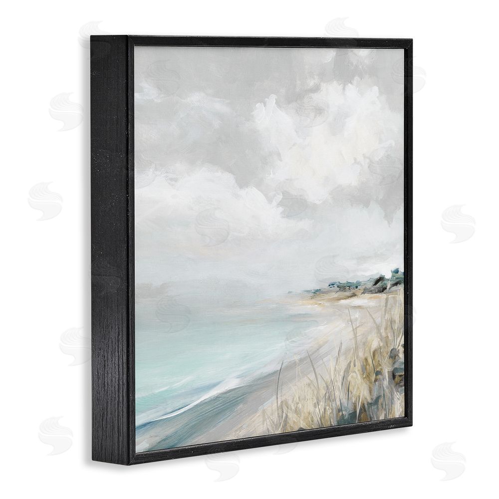 Carol Robinson Coastal Morning By The Dunes Black Framed Giclee Wall Art Print