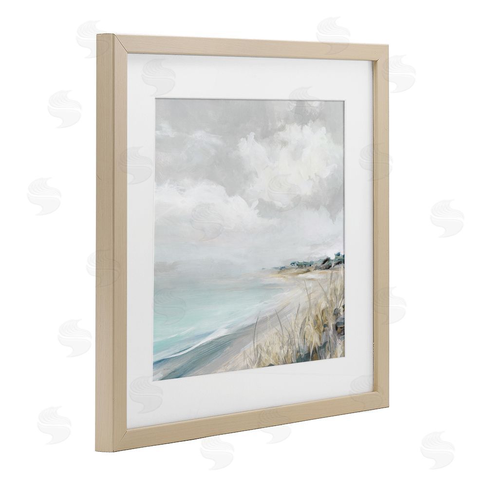Carol Robinson Coastal Morning By The Dunes Brown Framed Print Under Glass Wall Art