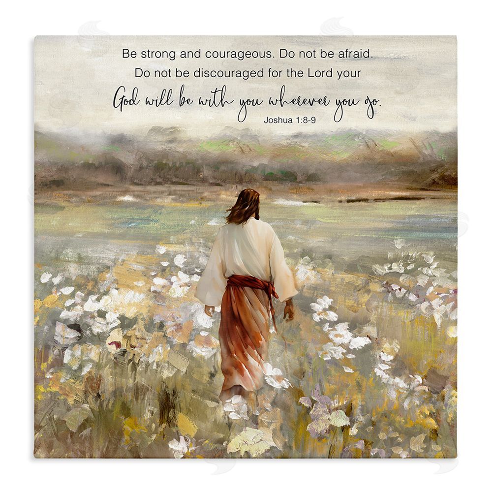 Sally Swatland God With You Wherever Stretched Canvas Wall Art Print