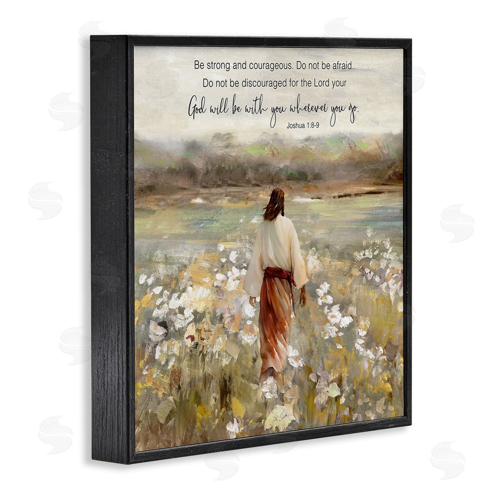 Sally Swatland God With You Wherever Black Framed Giclee Wall Art Print