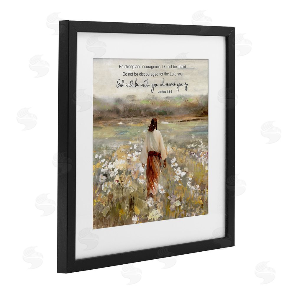 Sally Swatland God With You Wherever Black Framed Print Under Glass Wall Art