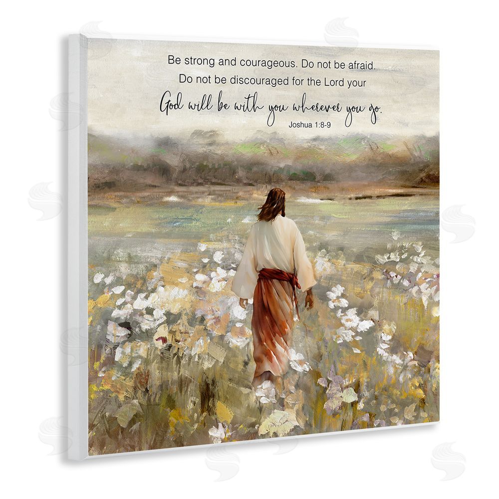 Sally Swatland God With You Wherever Wooden Wall Plaque Art Print