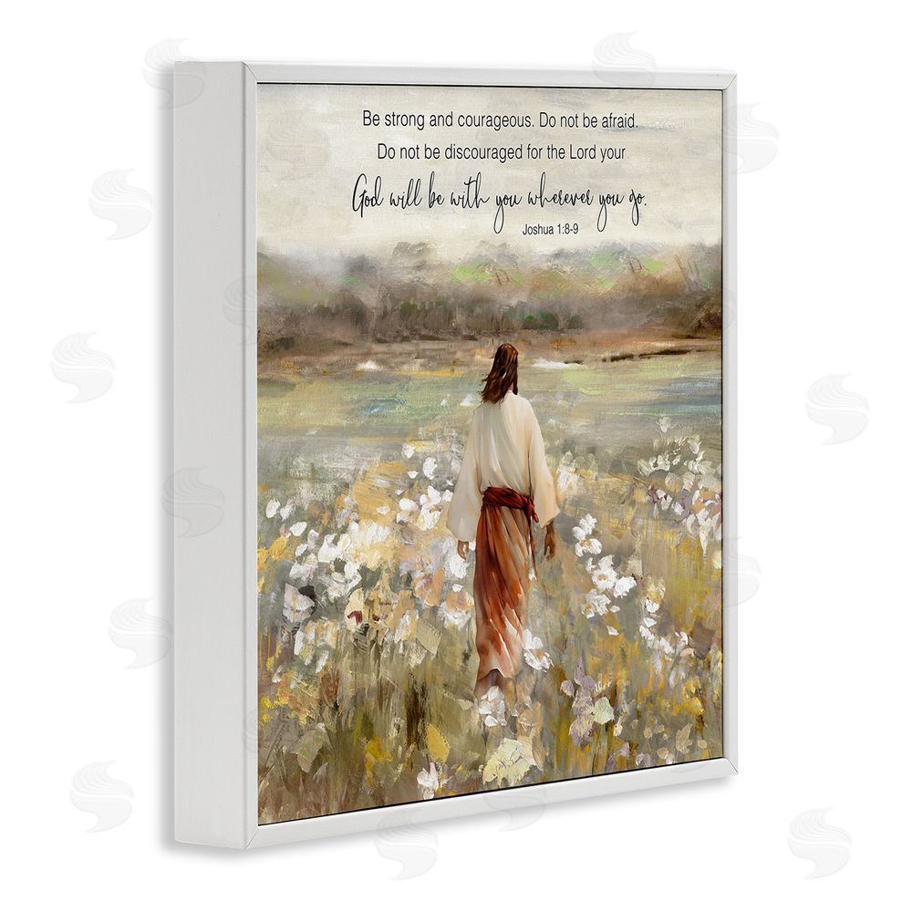 Sally Swatland God With You Wherever White Framed Giclee Wall Art Print