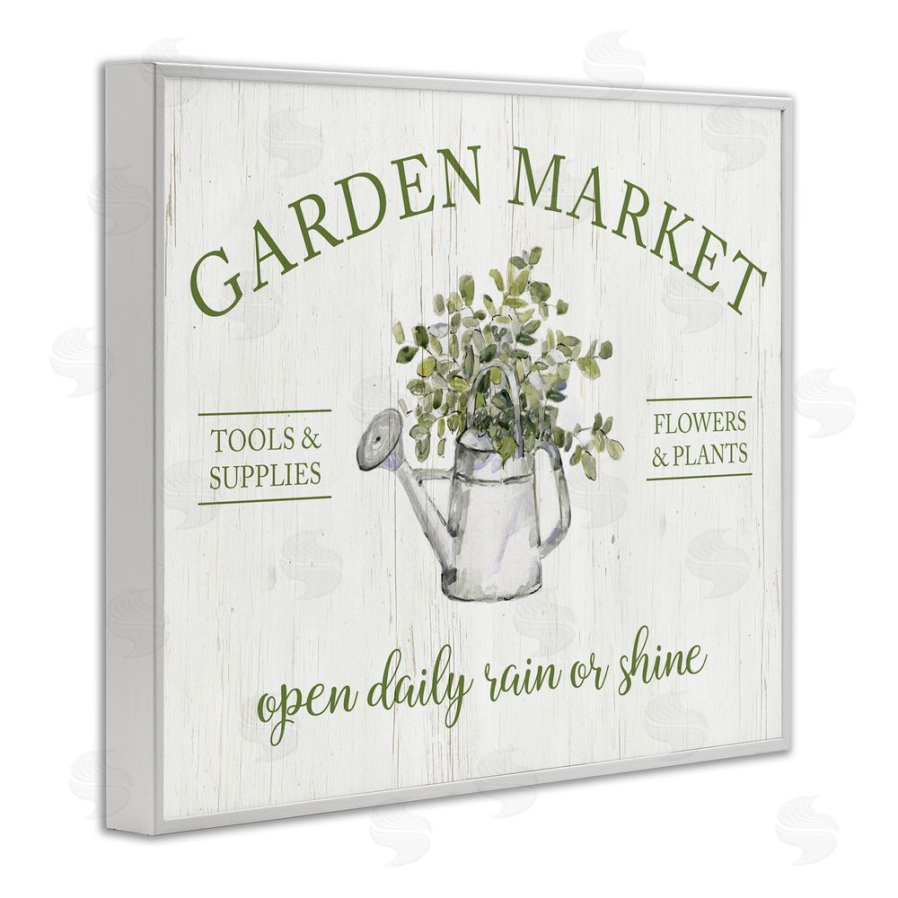 Sally Swatland Open Daily Garden Market White Framed Giclee Wall Art Print